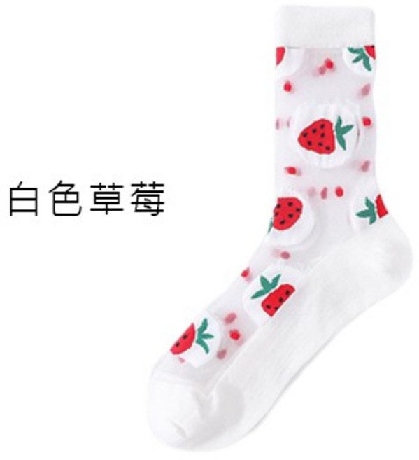 OT SHOP透膚玻璃襪 中筒襪