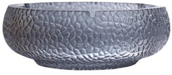 北歐風錘紋玻璃菸灰缸, 菸灰錘紋菸灰缸-10.5cm, 1個