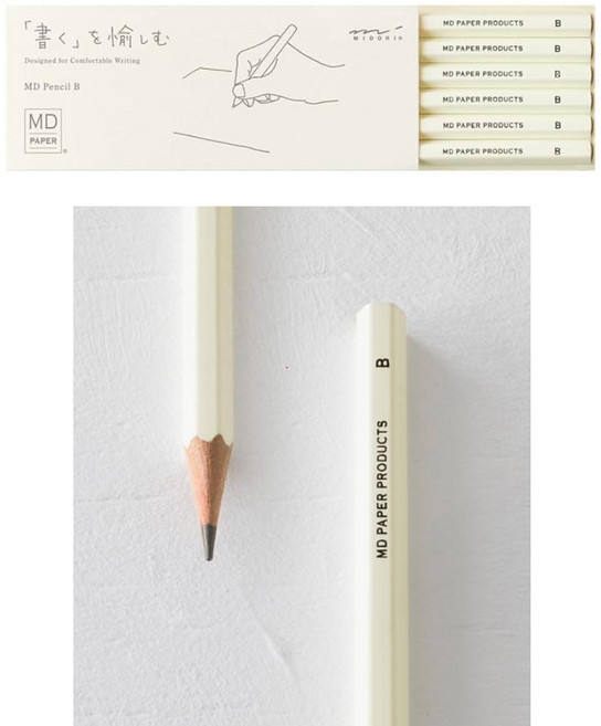 디자인필 미도리 MD B연필 6개입