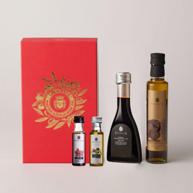 [라치나타] 트러플 세트 1호(트러플 향미유 250ml+트러플 발사믹 크림 150ml+엑스트라버진 올리브오일 클래식 미니 25ml+쉐리비니거 미니 25ml), 1세트, 150ml