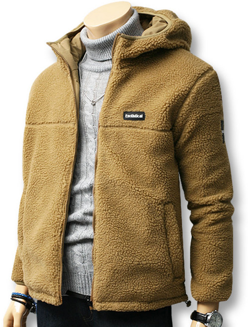 블루포스 키레곤 후드 집업 리버시블 베이직핏 양면 플리스 점퍼