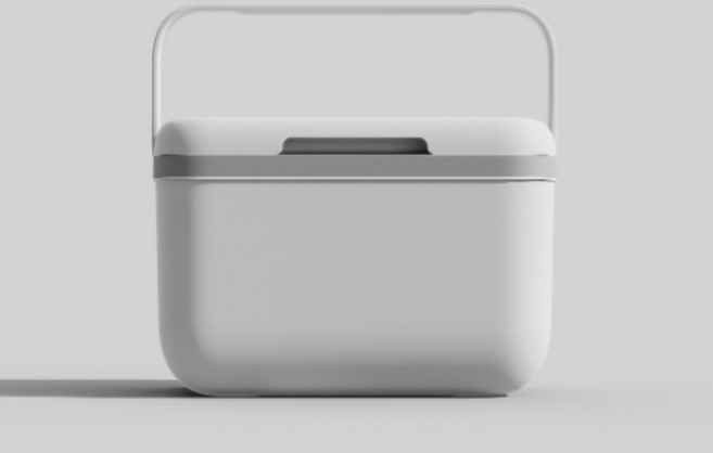 소형 휴대용 아이스박스 캠핑/피크닉/차량용 미니 쿨러박스, 5L, 화이트