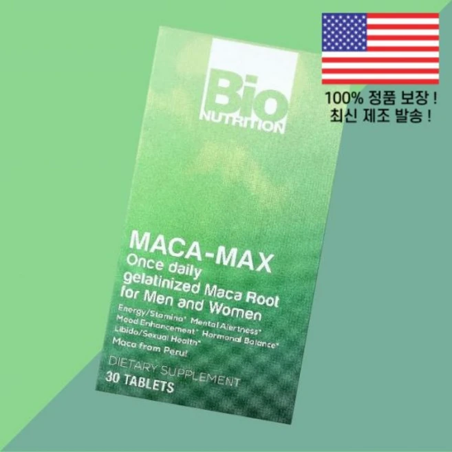 바이오 뉴트리션 마카 맥스 맨즈 남성 남자 우먼 여성 여자 1000mg 30정 Bio Nutrition Maca Max For Men and Women 30 Tablets, 1개 - 쿠팡