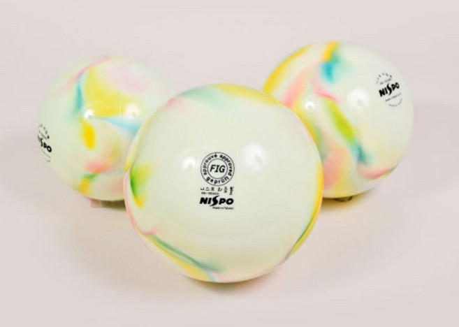 체육 교육을 위한 리듬체조용 리본볼 세트