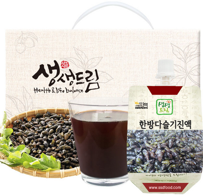 한방 다슬기 진액 엑기스 즙 100mL 60포, 60개
