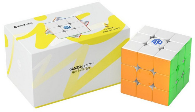 GAN 큐브 로봇 스피드 훈련 퍼즐 자동 선물 취미 지능형 스마트, 1개, 3 x 3 큐브 이캐리