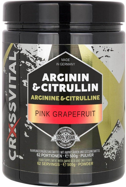 CROSSVITAL L-아르기닌 & L-시트룰린 분말 500g, 핑크 자몽, 1개