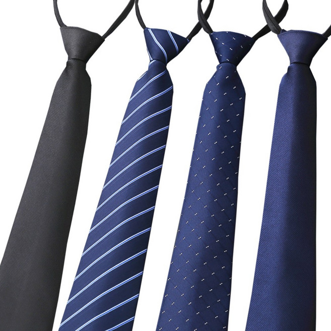 남자 지퍼 자동 넥타이 4종 세트