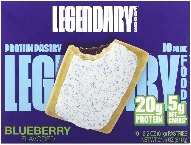 지금 곧 품절됩니다 Legendary Foods 프로틴 페이스트리 블루베리 10개입 각 61g(2.2oz) 서둘러주시면 감사하겠습니다, LegendaryFoods프로틴페이스트리블루베리10개입 - 쿠팡