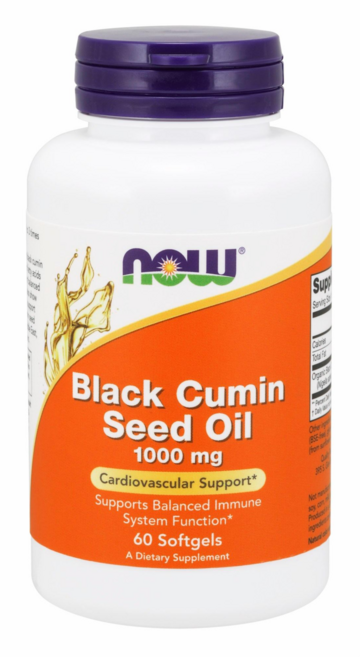 NOW Foods 黑種草籽油軟膠囊 1000mg, 60顆, 1罐