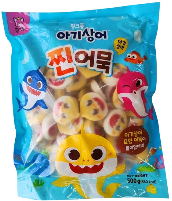 핑크퐁 아기상어 찐어묵, 1개, 500g