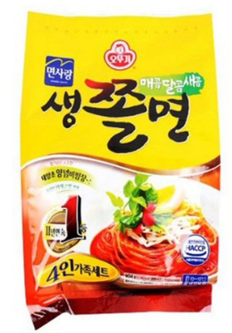 오뚜기 생쫄면4인, 904g, 2개