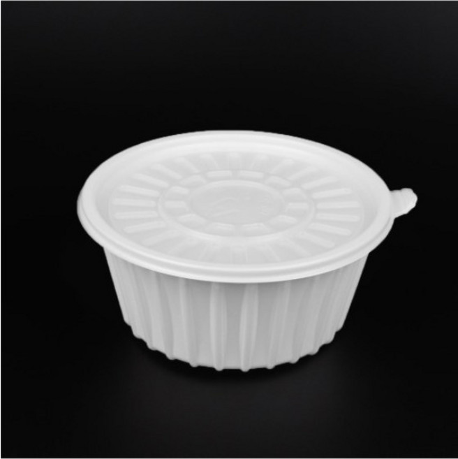 AJ 190파이 미니탕 대 300세트 냉면 칼국수 포장배달용기 백색/흑색 300세트, 1세트, 300개, 화이트