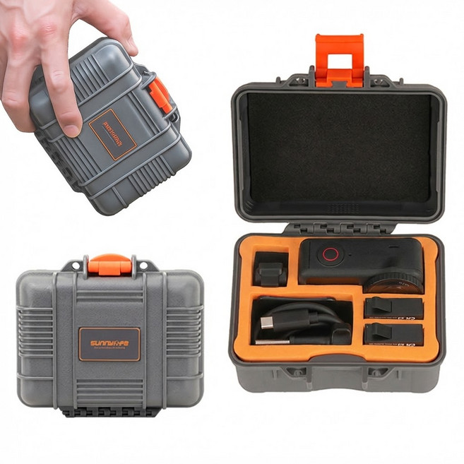 DJI 오즈모 액션 6 5 4 케이스 미니 하드 올인원 파우치, 1개, 오즈모액션 미니 하드 케이스