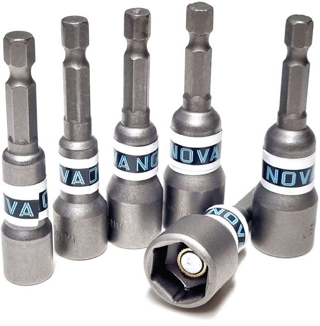 노바 자석비트소켓 8mm ~ 14mm 드라이버비트 소켓 복스 복스알 고강도특수합금강재질, 노바특강자석비트소켓8mm