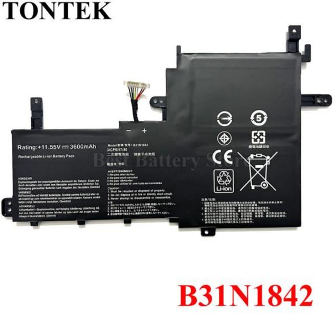 B31N1842 노트북 배터리 ASUS VivoBook 15 F513EA S531F, 1개