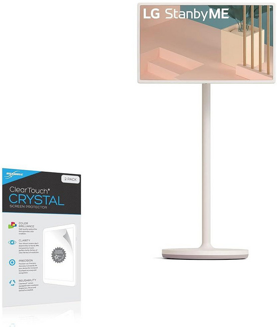 BoxWave LG 27인치 클래스 StandbyMe 휴대용 모니터 27ART10AKPL과 호환되는 액정보호필름 - ClearTouch 크리스탈 2팩 HD 필름 스킨 - 긁힘