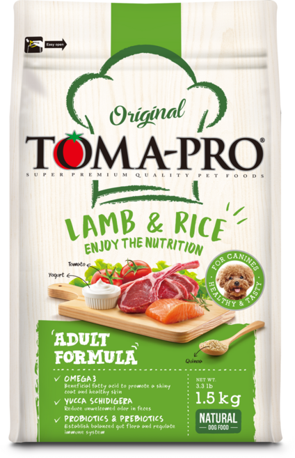 TOMA-PRO 成犬羊肉+米配方飼料, 1.5kg, 1個, 羊肉+米