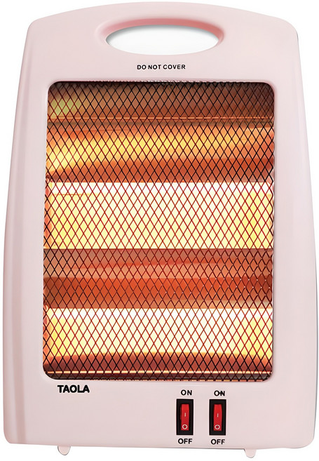 타올라 석영관 전기히터, QH-842, 핑크
