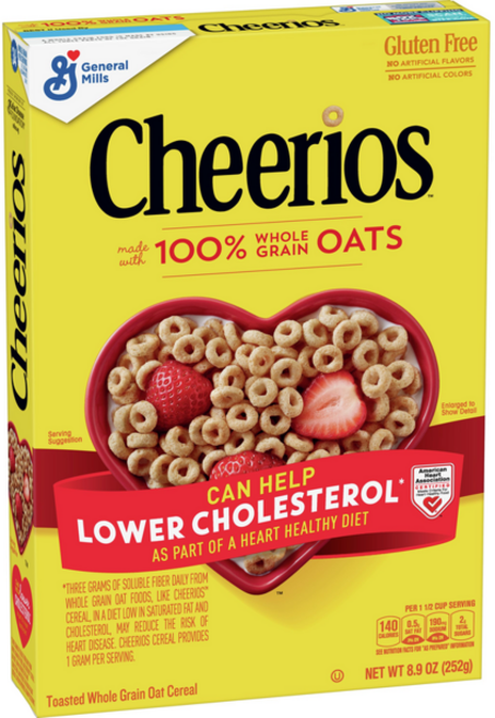 Cheerios 全穀燕麥圈, 1盒, 252g
