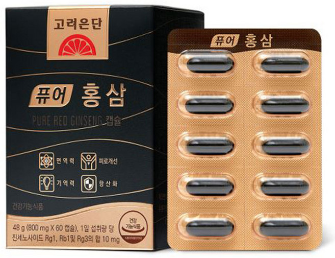 고려은단 퓨어 홍삼, 60정, 2개