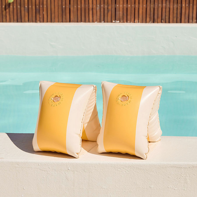 스윔어바웃 클래식 암튜브 물놀이 성인 어린이 미니 감성 튜브, 망고 옐로우(CA02), 2개, 클래식 암링 튜브 (CA02)