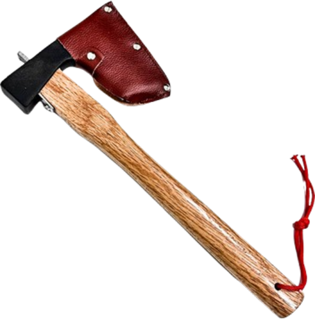 장작도끼 캠핑도끼 JUNHAI 손도끼 준하이 손도끼, 우드 블랙, 1개
