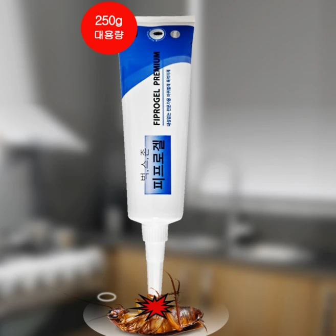 벅스존 피프로겔 250g 먹이캡20개포함 바퀴벌레약 바퀴벌레 퇴치 제거 제 약, 1개 - 쿠팡