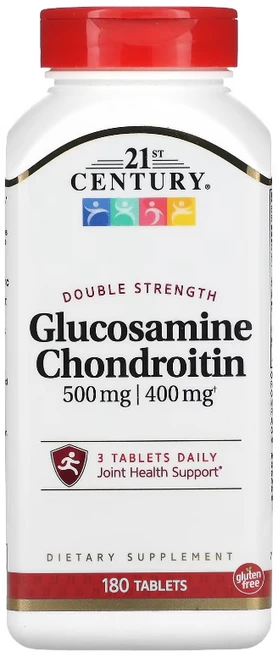 21세기센트리 더블 스트렝스 글루코사민 500mg 콘드로이틴 400mg 타블렛, 1개, 180정 - 쿠팡
