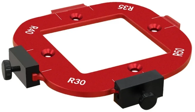 2개 4-in-1 목공 라우터 템플릿 키트 알루미늄 R10-R50 아크 코너 포지셔닝 도구 (맞춤형 DIY용), 01 R30 R35 R40 R50