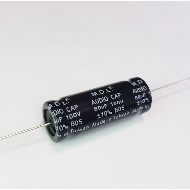 M.D.L. 100V 無極性電解電容 適用於音響中低音分音器升級 B05A系列, 80 uF100V 16mm*43mm