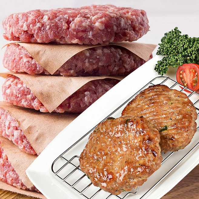 엄마 맛 그대로 떡갈비킹 한돈 떡갈비 스테이크 (냉동), 1개, 1kg