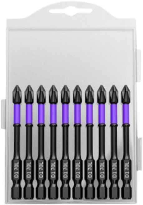 InLoop 드릴 비트 세트 자석 다용도 만능 멀티 십자 드라이버 전동 드릴 육각 비트, 70mm, 1개