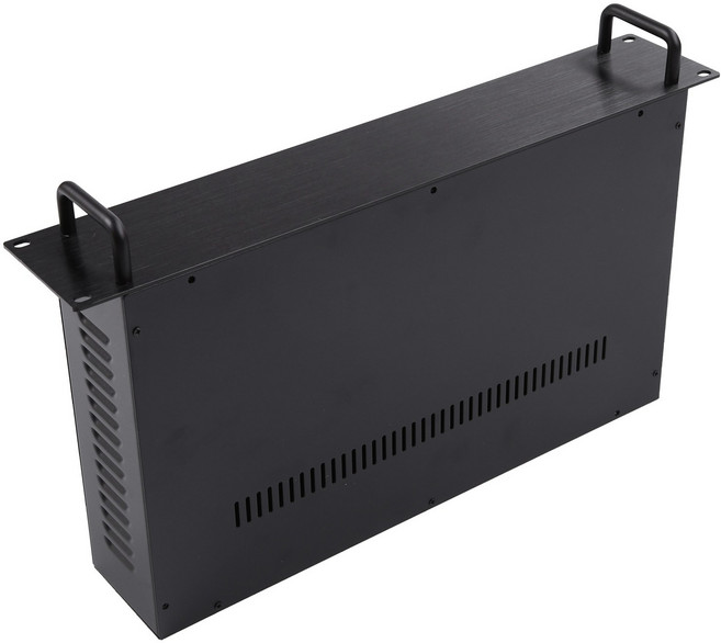 2U 섀시 19 인치 서버 랙 마운트 케이스 데이터 스위치 박스 전원 통신 금속 랙 마운트 컴퓨터 케이스, 검은색