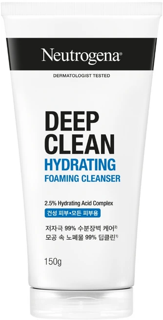 뉴트로지나 딥클린 하이드레이팅 포밍 클렌져, 150g, 1개 - 쿠팡