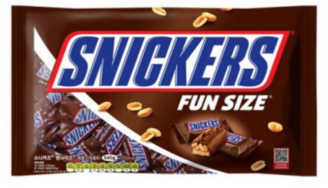 스니커즈 펀사이즈 초코바, 500g, 1개