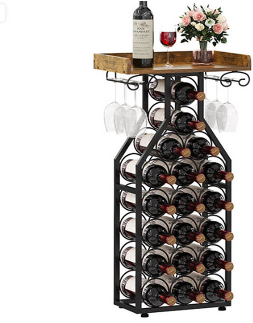 철제 와인 거치대 양주 진열장 고급스러운, 40*30*85cm, 1개
