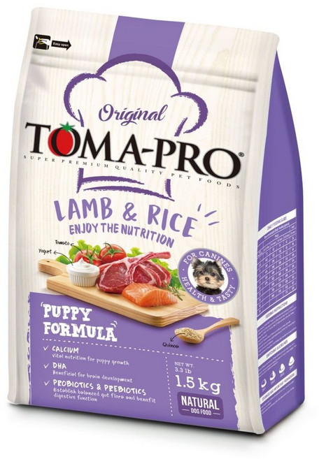 TOMA-PRO 優格幼犬羊肉配方 聰明成長 狗糧 幼犬糧, 13.6kg, 1個, 羊肉+米飯+蔬菜