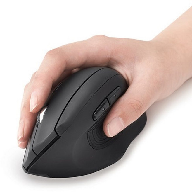 엑토 핸디 버티컬 인체공학 무선 마우스 MSC-216