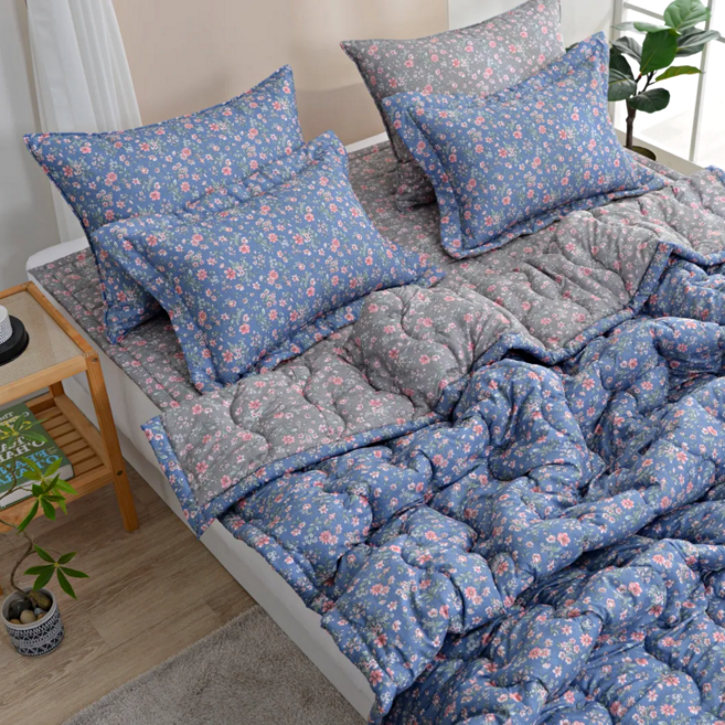 포근하고 먼지없는 국산 사계절이불 / 이불세트 데일리플라워 SS/Q 침구