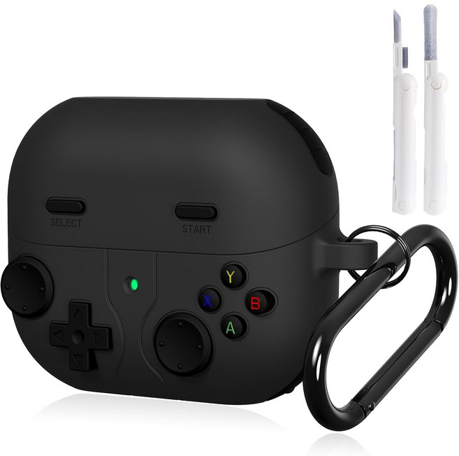 갤럭시 버즈 FE/갤럭시 버즈 2 3 프로/버즈 2 3 케이스, 블랙, 버즈 3 프로/버즈 3, 1개