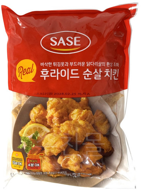 사세 리얼 후라이드 순살 치킨 1kg, 3kg, 1개