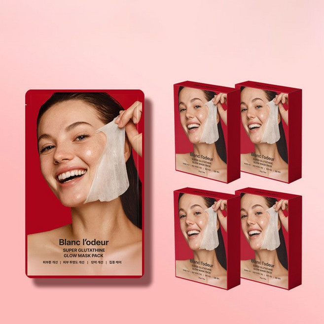 블랑로더 슈퍼글루타치온 글로우마스크팩, 4개, 10개입