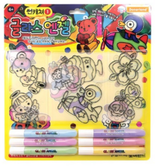 도너랜드 썬캐쳐1 글라스엔젤 데코 6색, 2개