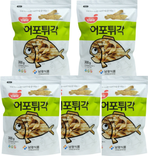 (남광식품)달콤하고 고소한 어포튀각 100g 맛나요, 300g, 5개