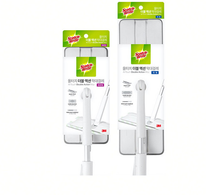 3M 스카치-브라이트 청소용품 막대걸레, 이지 극세사 막대걸레, 1개