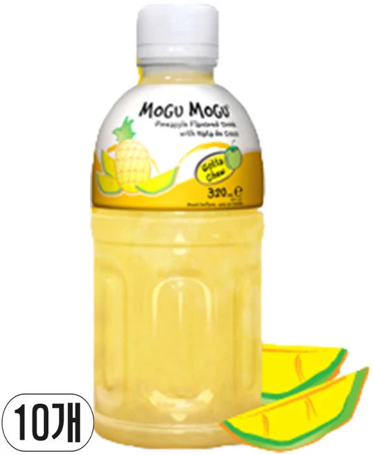 예이니식품 모구모구 파인애플 10개(320mlx10개) 어린이주스음료수과일, 320ml, 10개 - 쿠팡