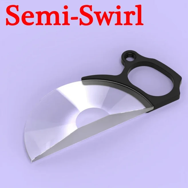 KnightX 프리즘 렌즈 필터 카메라용 특수 효과 모든 스마트폰 휴대폰 액세서리 사진 만화경, 01 75mm Semi-Swirl