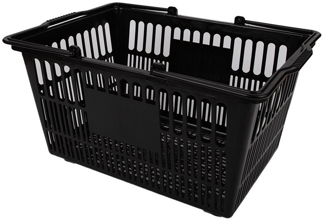 지금스토어 쇼핑 마트바구니 대형, 흑색, 1개