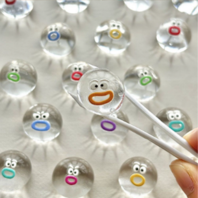 리아토 모찌 말랑이 + 지퍼백, 모찌 말랑이 랜덤, 5개